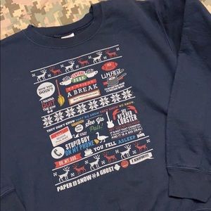 •F•R•I•E•N•D•S• theme crew holiday sweater